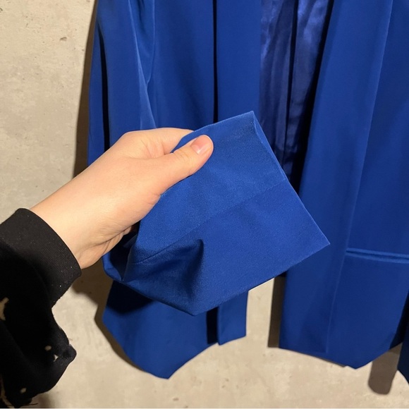 G by Giuliana Rancic Women's Royal Blue Blazer Size M Open Front - Picture 4 of 12